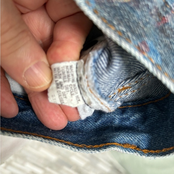 Vtg 80s Levi’s 501 Fly Button Red Tab Denim Jeans 36  Usa Made 501-0115 AS IS - Picture 2 of 16